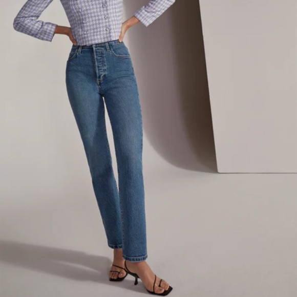 NWT Favorite Daughter THE VIVI HIGH RISE LONG STRAIGHT Chelsea - size 25 - Picture 5 of 11